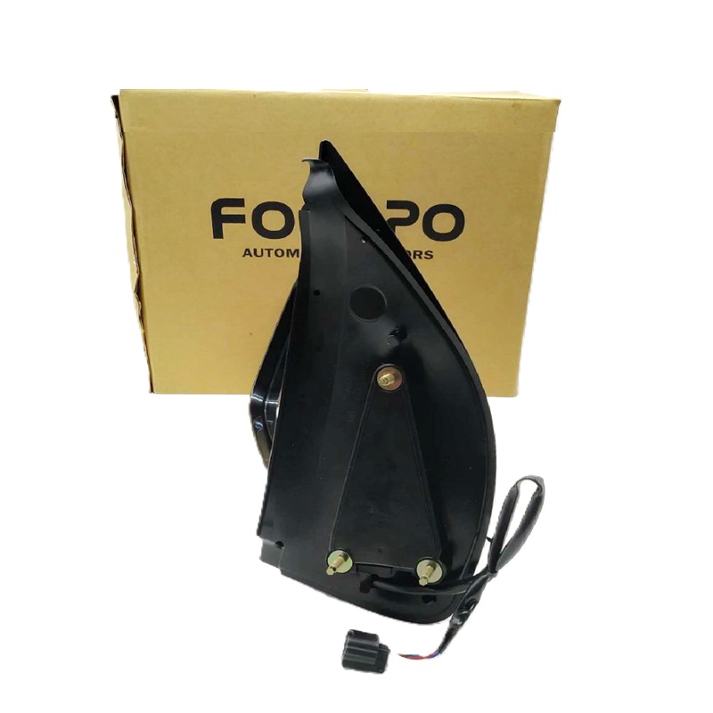 กระจกมองข้าง NISSAN NAVARA(นาวาร่า) D40 รุ่นปรับเลนส์ไฟฟ้า 3สาย สีดำ(งานไม่ทำสี) ปี2007-2014 -ราคาต่อข้าง-