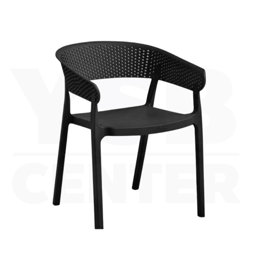 เก้าอี้สไตล์นอร์ดิก ตกแต่งร้าน ทานอาหาร พลาสติก ขึ้นรูปเต็มตัว มีที่วางแขน D077 - D079