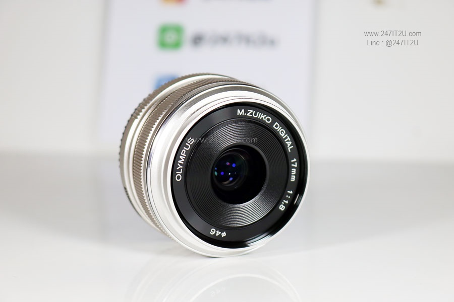 เลนส์ Olympus M.Zuiko 17mm f/1.8 สี silver
