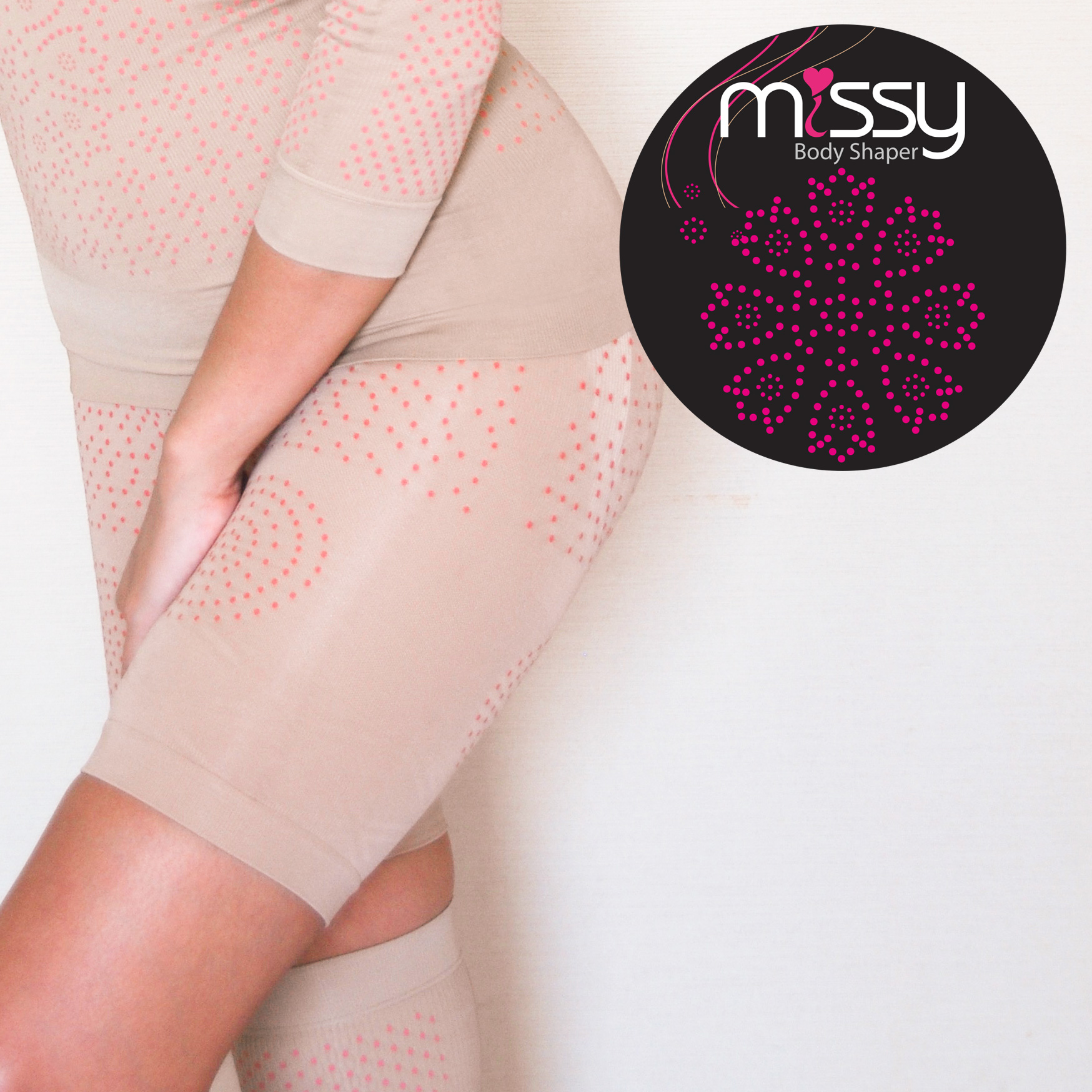 เม็ดดอท อินฟราเรด ชุดกระชับสัดส่วน 5 ชิ้น (Missy Body Shaper)