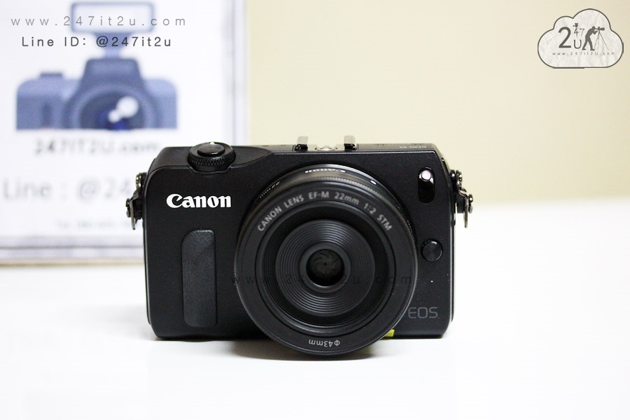กล้อง Canon EOS M + มเลนส์ 22 mm f2 STM สีดำ