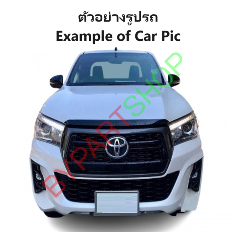 หน้ากระจัง TOYOTA REVO ROCCO(รีโว่ ร็อคโค่) สีดำ(ขอบเทา) ไม่มีโลโก้ โฉมปี2018-2019 (รหัส:REVO'18 เทา)