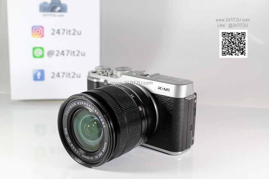 กล้อง Fujifilm X-M1 พร้อมเลนส์ 16-50mm สี Silver