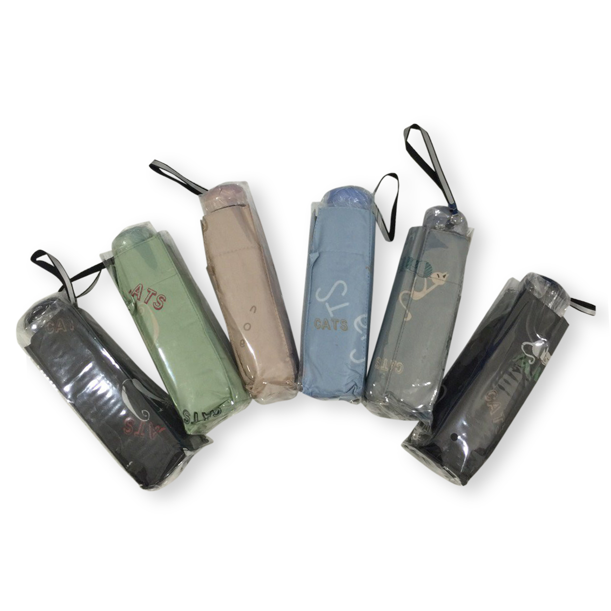 ร่มGBU5ตอนรหัส GM546ยูวีสีดำ นํ้าหนักเบา