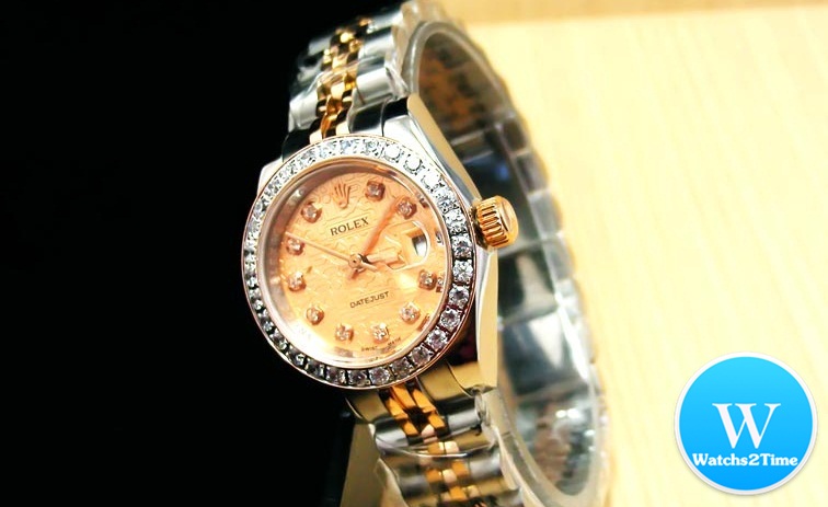นาฬิกา Rolex Lady Datejust Jubilee 26 mm.Steel Rose Gold 2K สายตันซีรีย์ 17 New Version หน้าปัดJubilee