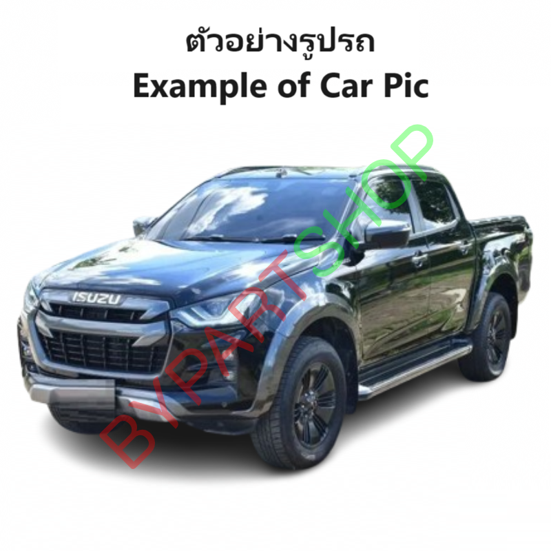 หน้ากระจัง ISUZU D-MAX(ดีแม็ก) โฉมตัวยกสูง สีดำเงา(ไปทำสีเอง) ไม่มีโลโก้ ปี2020-2021 (รหัส:V-CROSS 19-21 ดำ)
