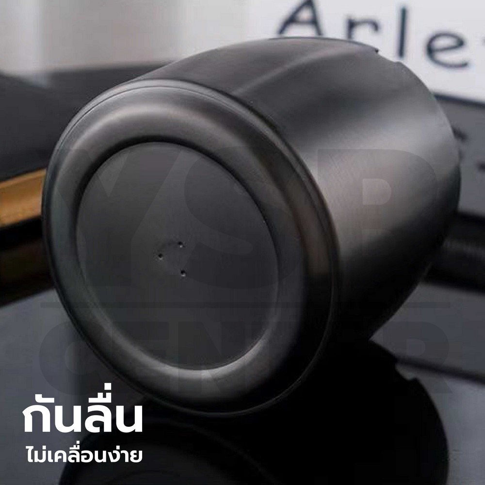 ที่เขี่ยบุหรี่ ที่วางบุหรี่ ที่เขี่ยบุหรี่สแตนเลส 410 ป้องกันลม แข็งแรง ทนทาน สีดำ C3M029 - C3M031