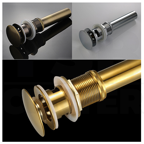 สะดืออ่าง สะดืออ่างล้างหน้า สะดืออ่างล้างจาน อุปกรณ์ในห้องน้ำ สแตนเลส304 แบบกดมีช่องน้ำล้น