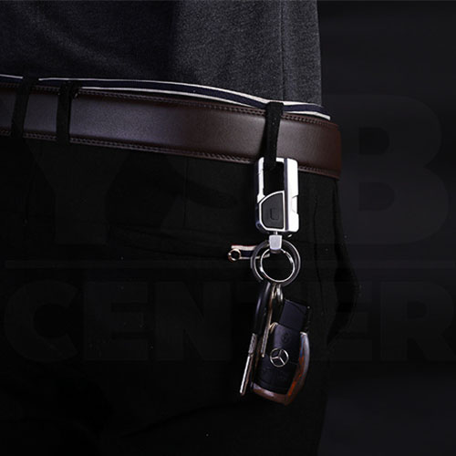 JOBON พวงกุญแจ กรรไกรตัดเล็บ ไฟฉายดีไซน์ทันสมัย 3 IN 1 แข็งแรงทนทานไม่เป็นสนิม