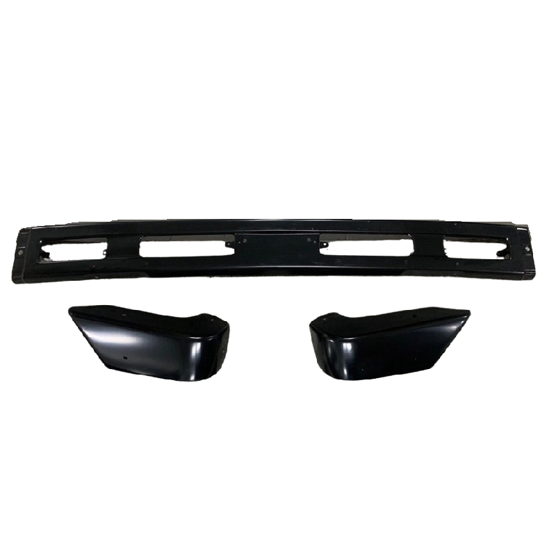 กันชนหน้า MITSUBISHI CYCLONE(ไซโคลน) เหล็กดำ(ยังไม่ทำสี) ครบชุด 3ชิ้น ปี1987-1994 (รหัส:CYC+มุมคู่)