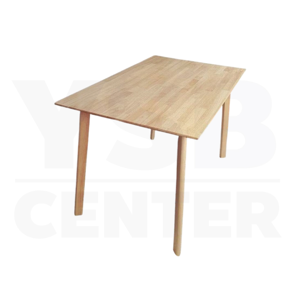 โต๊ะทานข้าว โต๊ะทานอาหาร โต๊ะไม้ยางพาราแท้ สีสวยเรียบเนียน