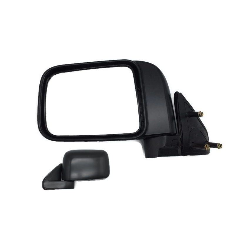 กระจกมองข้าง NISSAN FRONTIER(ฟรอนเทียร์) เหลี่ยมใหญ่ รุ่นปรับมือ สีดำ(งานไม่ทำสี) ปี1998-2006 -ราคาต่อข้าง-