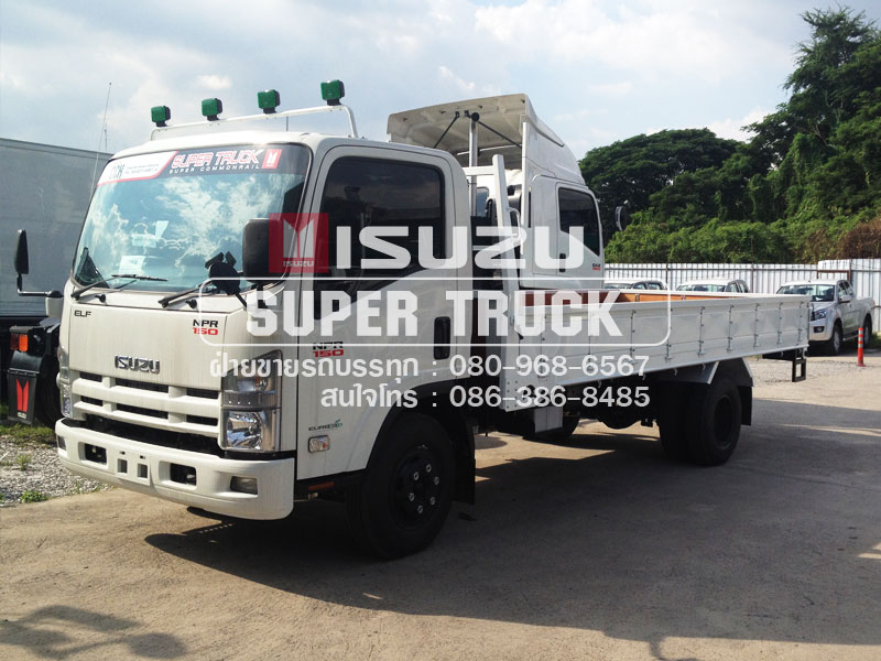ISUZU NPR แบบกระบะ (ช่วงต่อยาว 4.9เมตร)