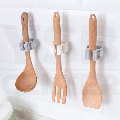 Set 4 ชิ้น ที่แขวนไม้กวาด ไม้ถูพื้น และของใช้ภายในบ้าน แบบติดผนัง