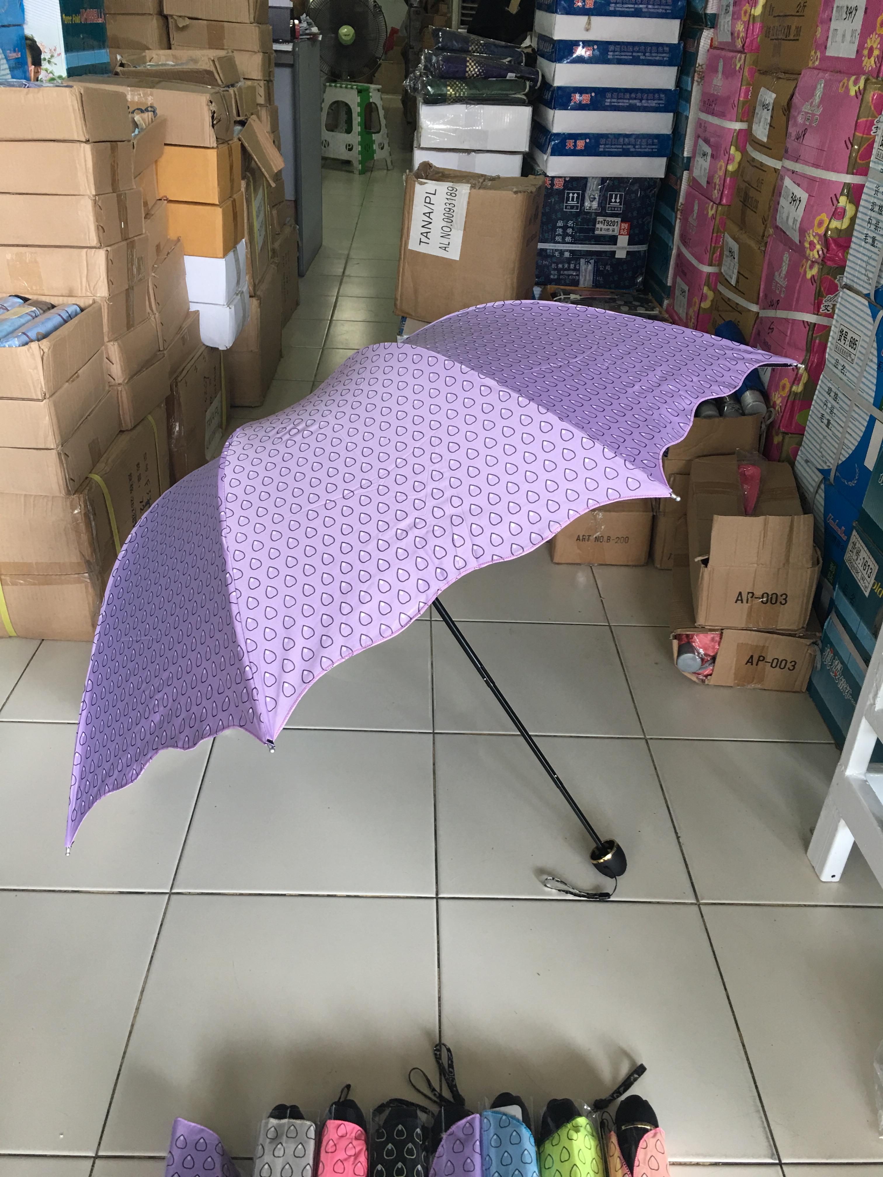 ร่มโค้งแฟชั่นยูวีดำ รหัส4302DA