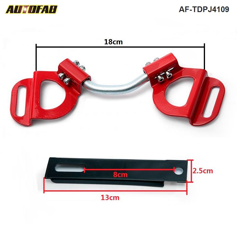 คาดแบตเตอรี่รถยนต์ สีแดง (Battery Hold Down) พร้อมสกรู