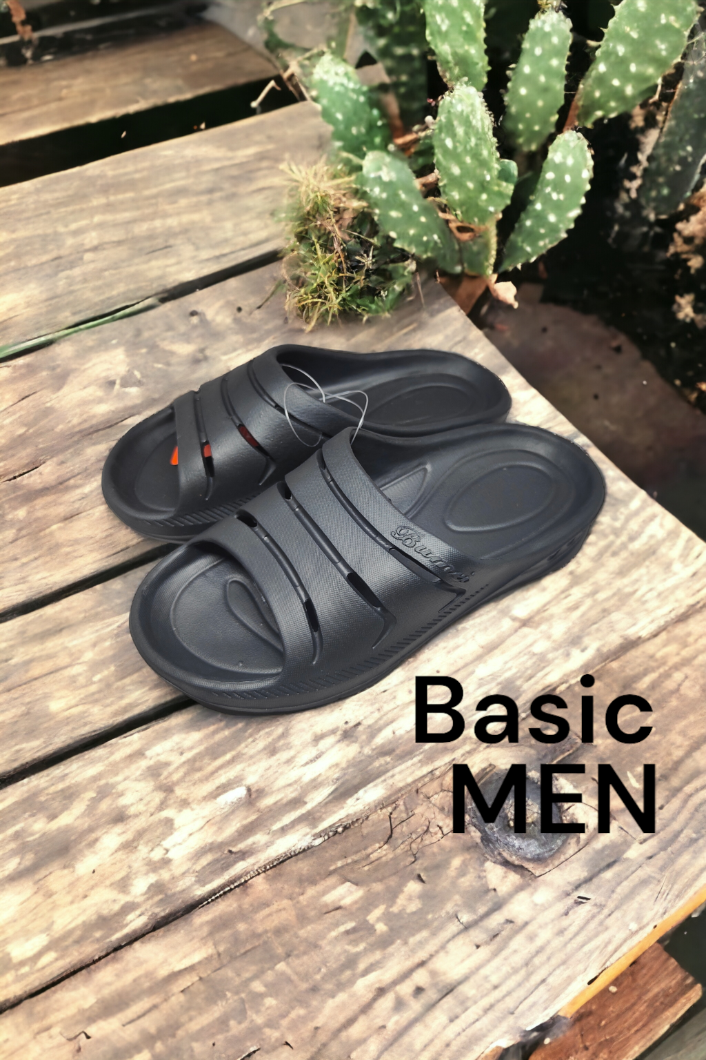 KiKi Shoes - รองเท้าแตะ ผู้ชาย แบบสวม ผช สไตล์ Basic รองเท้ายาง แบบเบสิค รองเท้าทนๆ ใส่ง่าย ลุยได้ทุกที่ต้องคู่นี้เลยจ้า