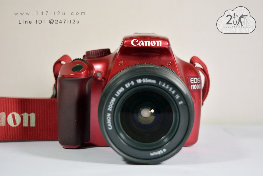 กล้อง canon 1100D + เลนส์ 18-55mm is II สีแดง
