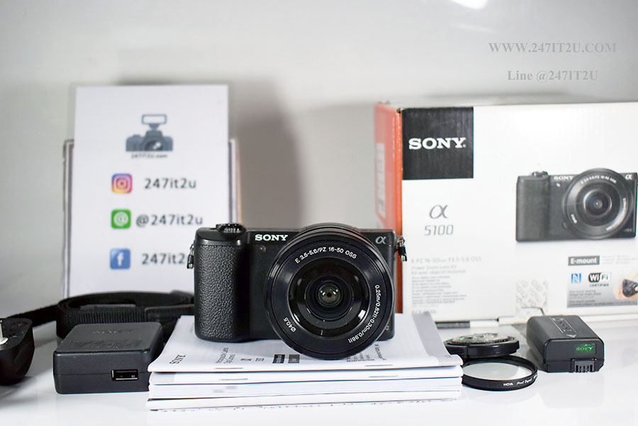 กล้อง Sony A5100 + lens 16-50mm สีดำ