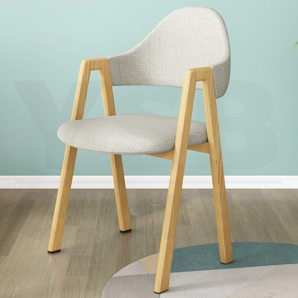 เก้าอี้สไตล์นอร์ดิก ตกแต่งร้าน เก้าอี้ทานอาหาร ขาเหล็กหุ้มลายไม้ YL0340 - YL0346