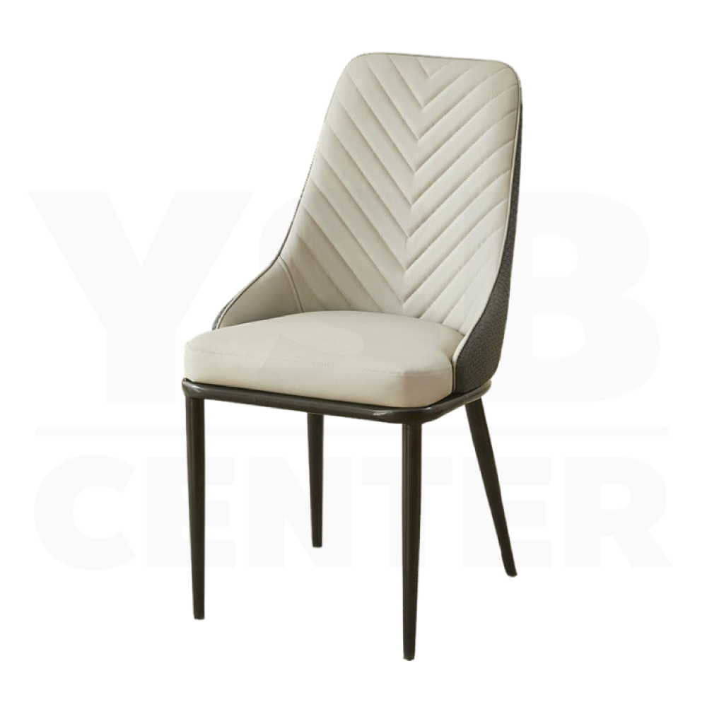 เก้าอี้ เบาะหนัง PU ขาเหล็ก สไตล์โมเดิร์น แข็งแรง YL0489 - YL0492
