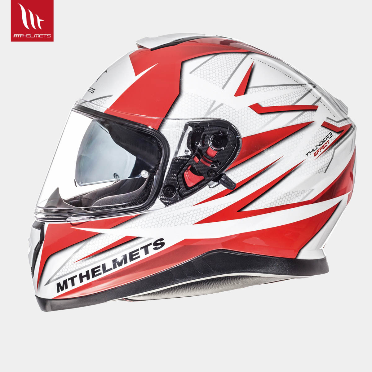 MT Thunder 3 SV Effect Gloss Pearl White Red