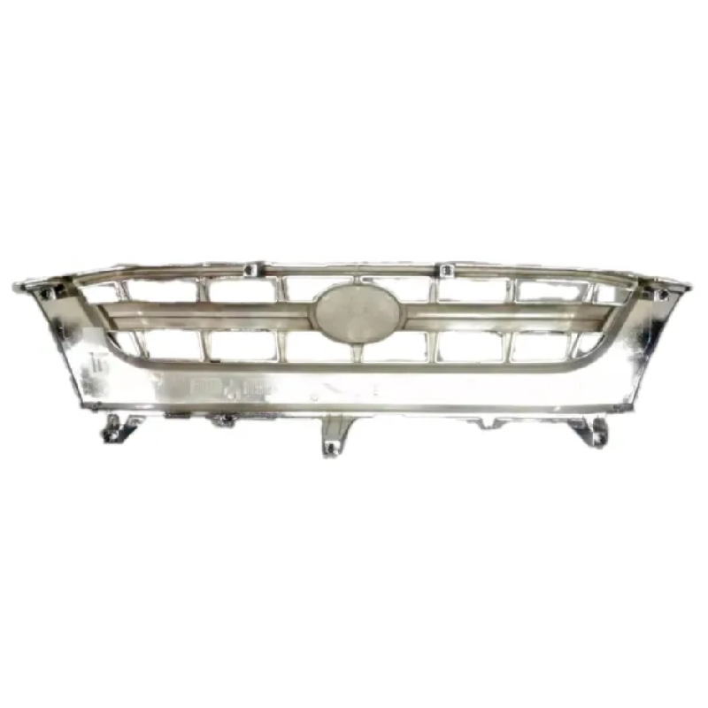 หน้ากระจัง TOYOTA TIGER D4D(ดีโฟร์ดี) 4WD ลายยกสูง ชุบโครเมียม ไม่มีโลโก้ ปี2001-2004 (รหัส:D4D'02-4WD ชุบ)