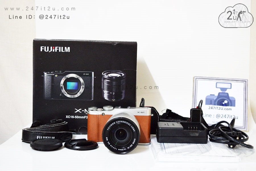กล้อง Fujifilm X-M1 +Lens 16-50mm สีน้ำตาล