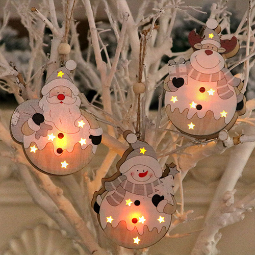 SET ไฟตกแต่งคริสต์มาส ไฟประดับวันคริสต์มาส ของแต่งบ้าน วันปีใหม่ เซท 3 ชิ้น