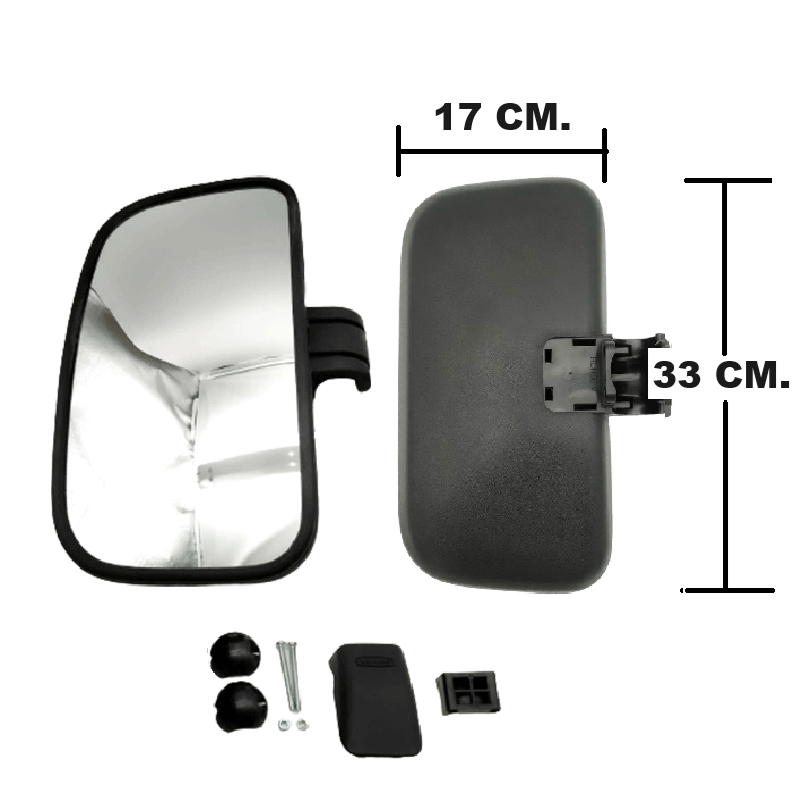 กระจกมองข้าง ISUZU DECA(เดก้า) GXZ/FXZ 270/320 กรอบเล็ก สีดำ ปี1995-2006 (ซ้าย-ขวาเหมือนกัน,ราคาต่อข้าง) (รหัส : BM250)