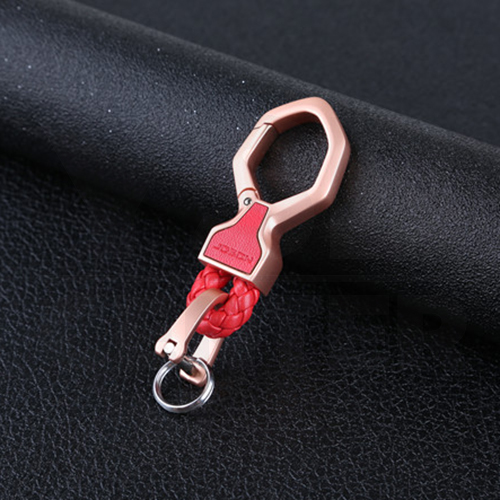 JOBON พวงกุญแจ พวงกุญแจรถยนต์ เกรดพรีเมี่ยม พร้อมตัวเปิดปิด ประดับด้วยหนัง ผลิตจากโลหะ