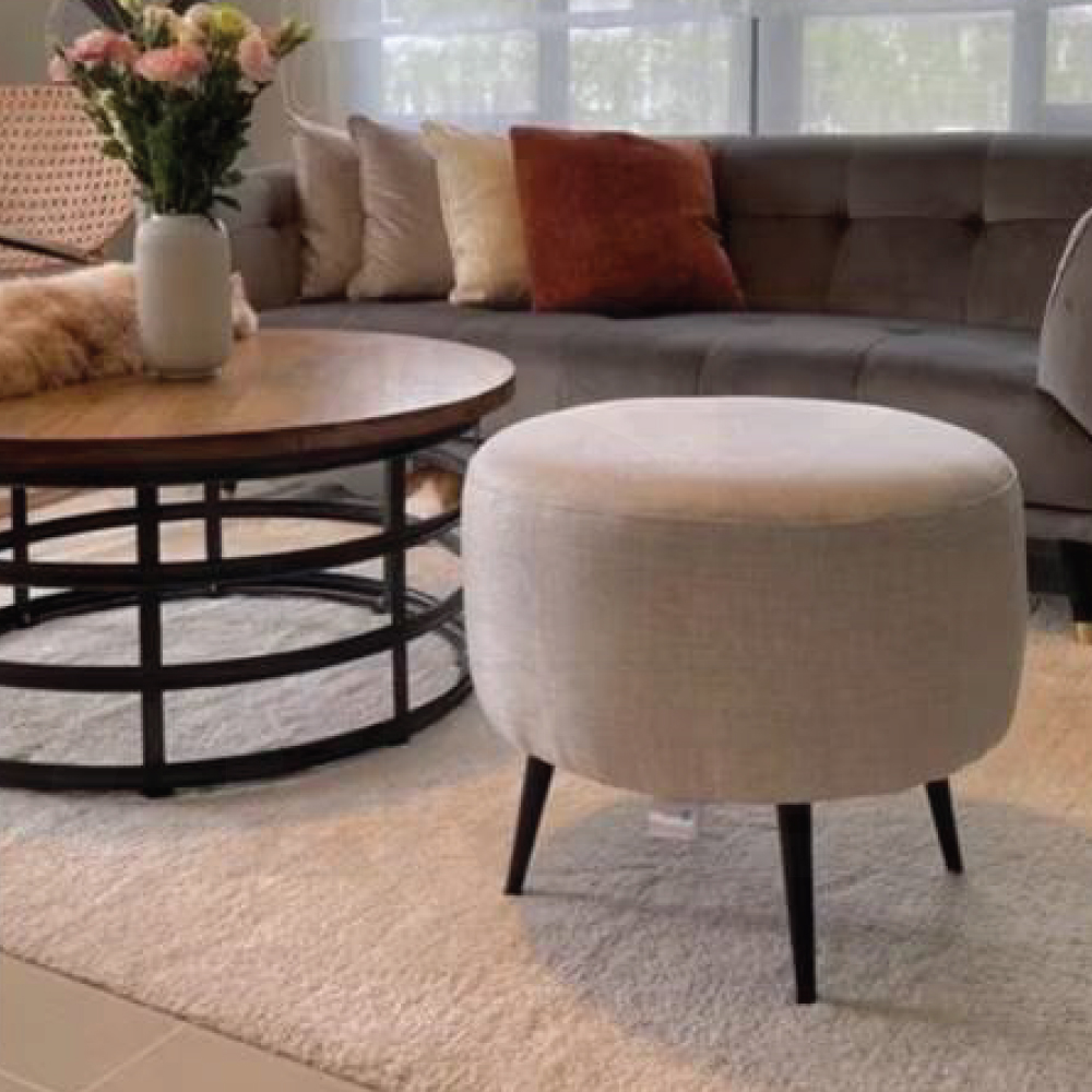 เก้าอี้ สตูล ทรงกลม เบาะนุ่ม ขาไม้ รับน้ำหนักได้เยอะ YL0253 - YL0257