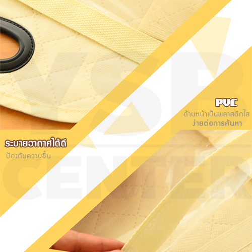 Set 2 ชิ้น ถุงเก็บกระเป๋า ถุงกันฝุ่น ถุงใส่กระเป๋า แบบแขวน คละไซส์