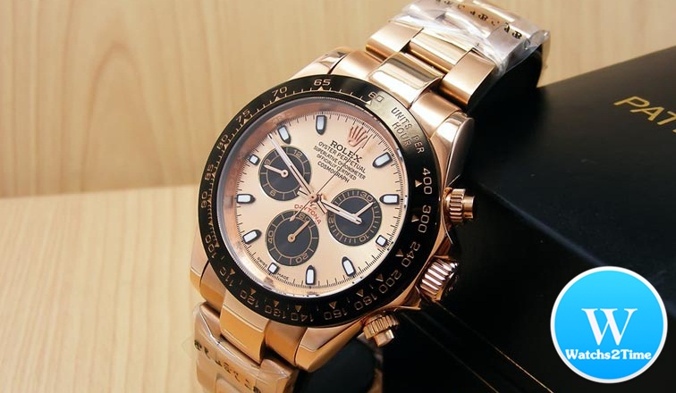 นาฬิกา Rolex Cosmograph Daytona Steel Everose Gold Bezel Ceramic Dial PinkGold New Series 2011-12