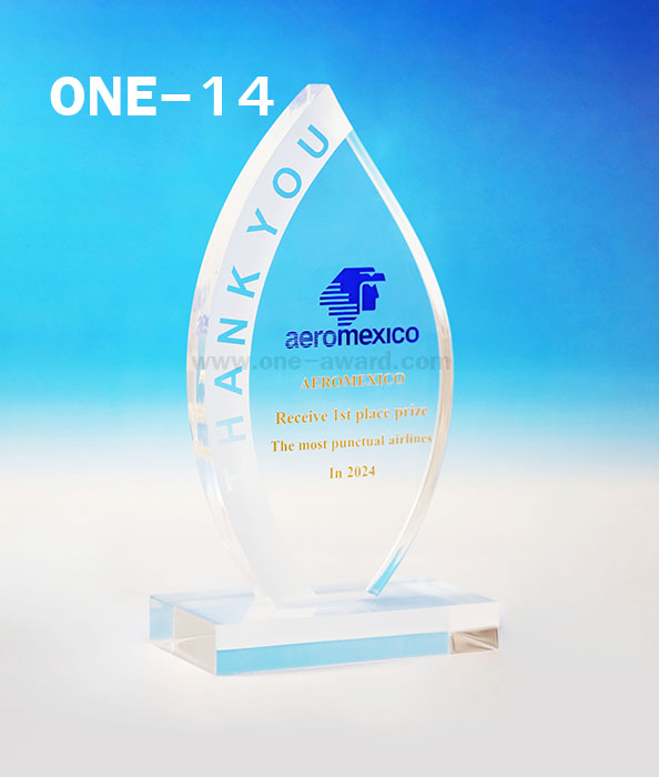 Code: ONE-14 โล่อะคริลิค ความสูงตัวโล่ 6-9 นิ้ว ความหนาอะคริลิคตัวโล่ 15 มม. พร้อมเลเซอร์ข้อความและโลโก้ ลงสีได้ไม่เกิน 2 สี ***ราคาเริ่มต้นที่ 720 บาท (ความสูง 6 นิ้ว เมื่อสั่ง 5 ชิ้น+) ***