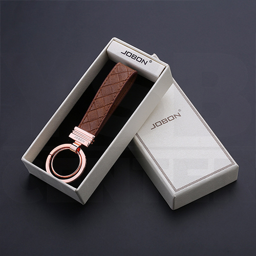 JOBON พวงกุญแจ พวงกุญแจสายหนัง เกรดพรีเมี่ยม ของที่ระลึก สายหนัง ห่วงคู่