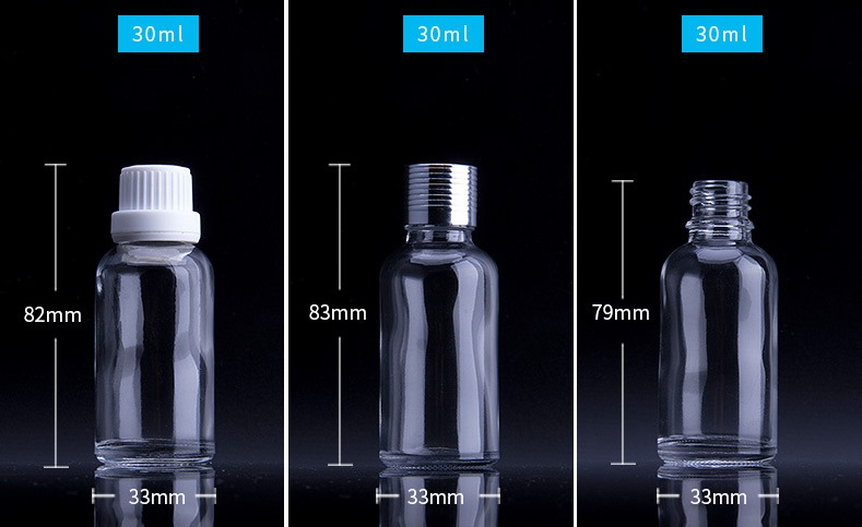 30ml ขวดแก้วใส
