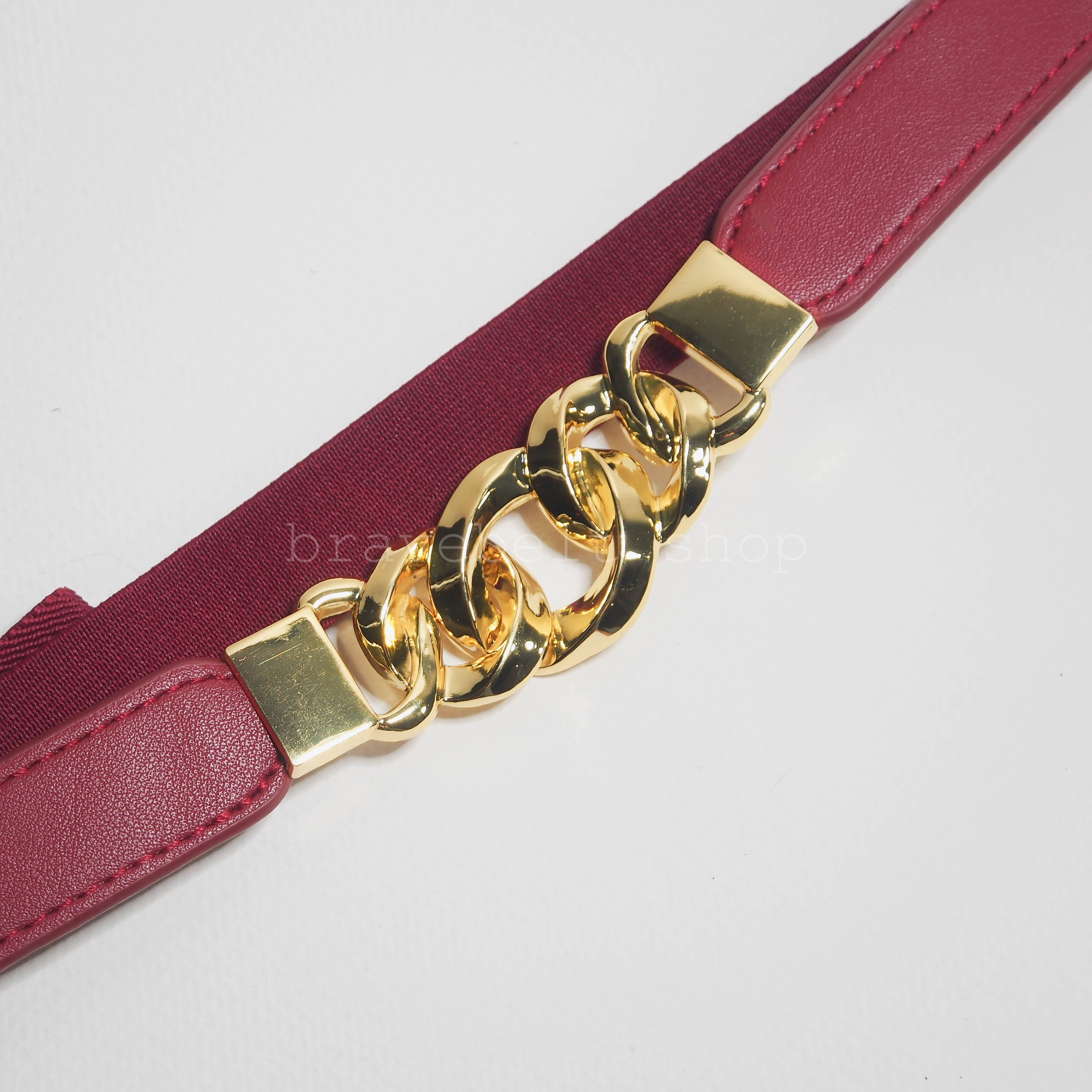 เข็มขัดยางยืดผู้หญิงเส้นเล็กน่ารัก ใส่กับชุดกระโปรงดูน่ารักมาก