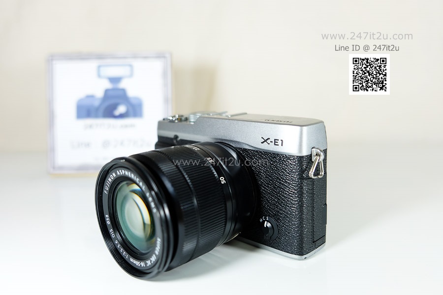 Fujifilm X-E1 พร้อมเลนส์ 16-50mm f3.5-5.6 สี silver