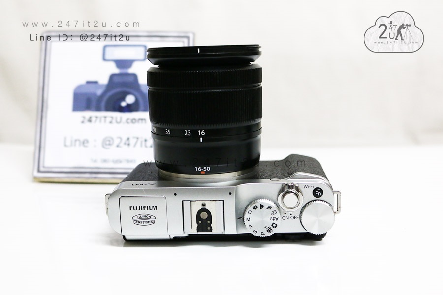 Fujifilm X-M1 พร้อมเลนส์ 16-50mm f3.5-5.6 สี silver
