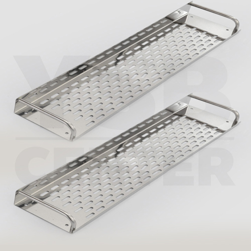 ชั้นวางของอเนกประสงค์ในห้องน้ำ 2in1 ไม่ต้องเจาะผนัง 2ชั้น สแตนเลส ยาว 40cm รุ่น C1L039-SS201-240-408