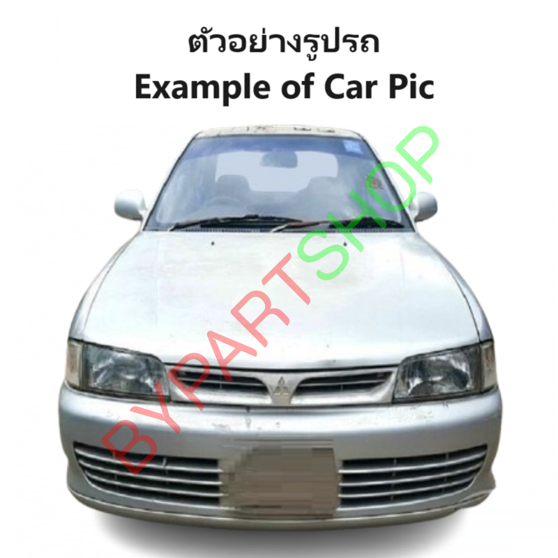 หน้ากระจัง MITSUBISHI LANCER E-CAR(อีคาร์) ลายรุ่นที่1 ชุบโครเมียม พร้อมโลโก้ ปี1992-1993 (รหัส:E-CAR'92)