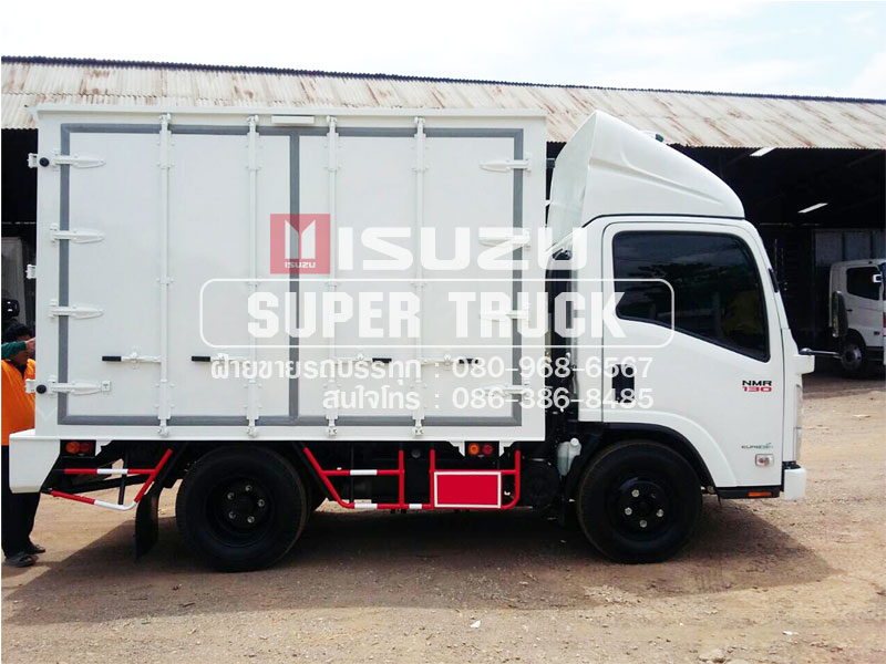 ISUZU NMR แบบตู้อลูมิเนียม (ช่วงต่อยาว 3เมตร)