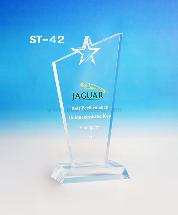 Code: ST-42 โล่อะคริลิค ความสูงตัวโล่ 6-9 นิ้ว ความหนาอะคริลิคตัวโล่ 15 มม. พร้อมเลเซอร์ข้อความและโลโก้ ลงสีได้ไม่เกิน 2 สี ***ราคาเริ่มต้นที่ 600 บาท (ความสูง 6 นิ้ว เมื่อสั่ง 5 ชิ้น+) ***