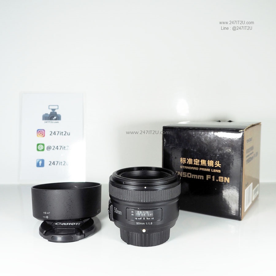 Yongnuo 50mm f1.8N สำหรับกล้อง Nikon ยกกล่อง สีดำ