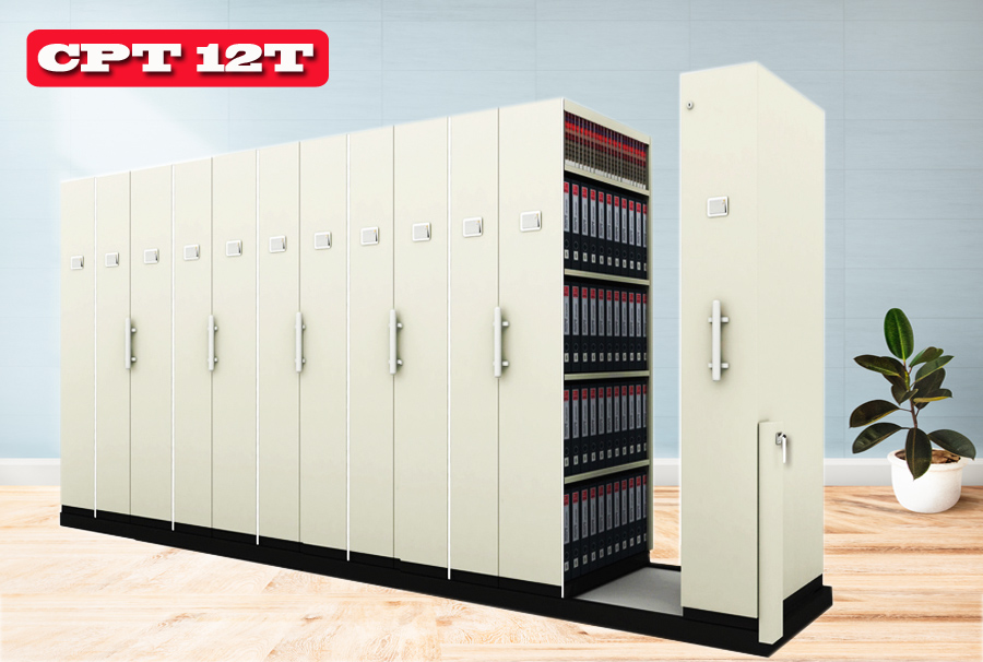 ตู้รางเลื่อน CPT 12T แบบมือผลัก (มอก.)