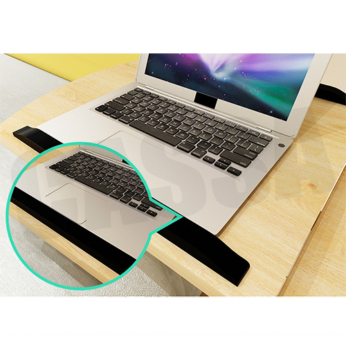 CASSA โต๊ะคอมพิวเตอร์ โต๊ะอ่านหนังสือ อเนกประสงค์ สอดใต้เตียง ปรับระดับ+ล้อเลื่อน 60X40cm