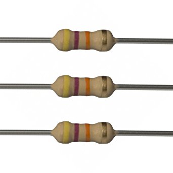 Resistors 47K Ohm 1/2W 5% Carbon Film