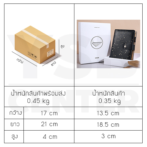 สมุดโน๊ต สมุดบันทึก ไดอารี่ สมุดเขียน A6 มีเส้น เขียนลื่น พร้อมกล่องจัดเก็บ รุ่นJ2M010-A6H0532-B3