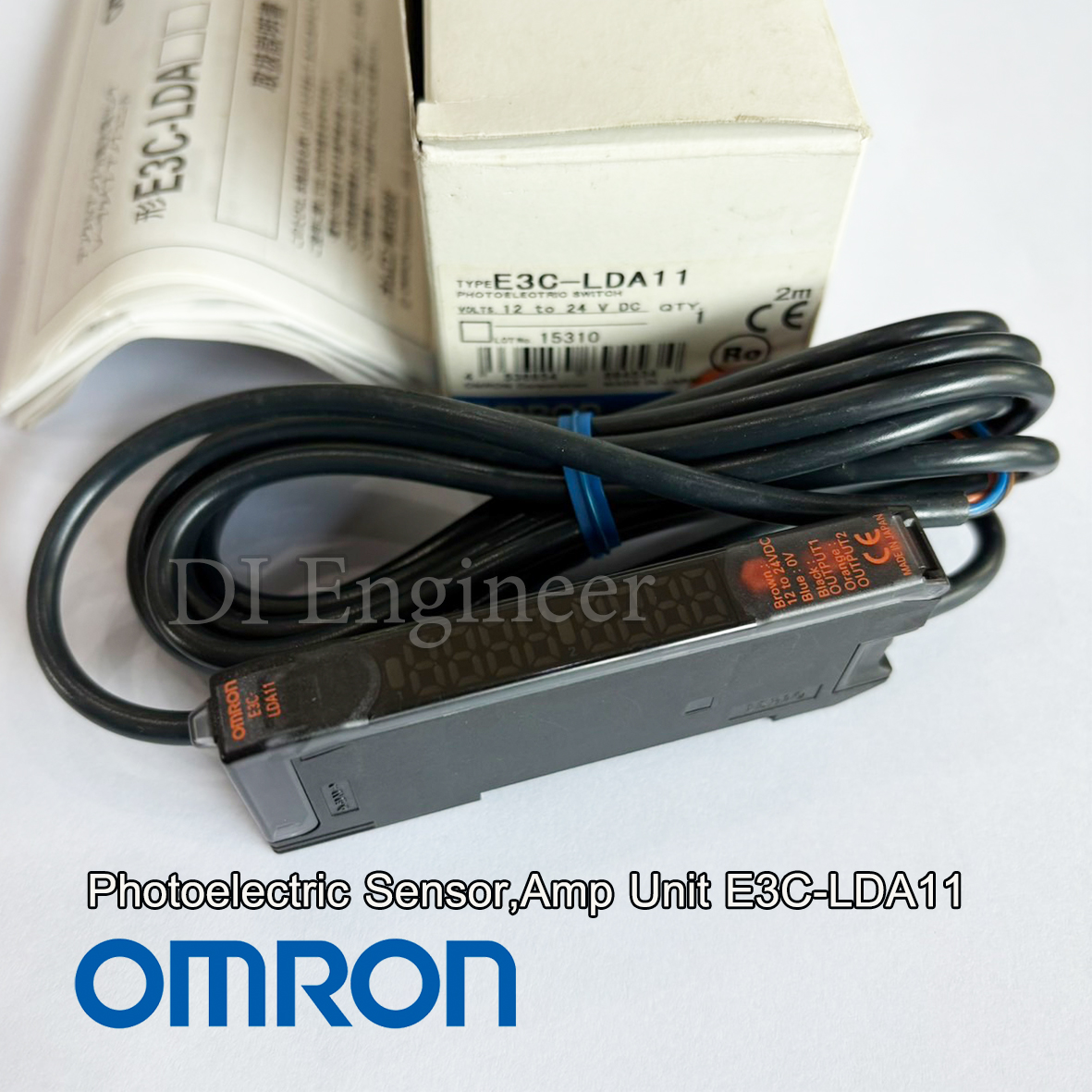 Omron Photoelectric Sensor ,Amp Unit E3C-LDA11 12-24VDC (Laser Type)